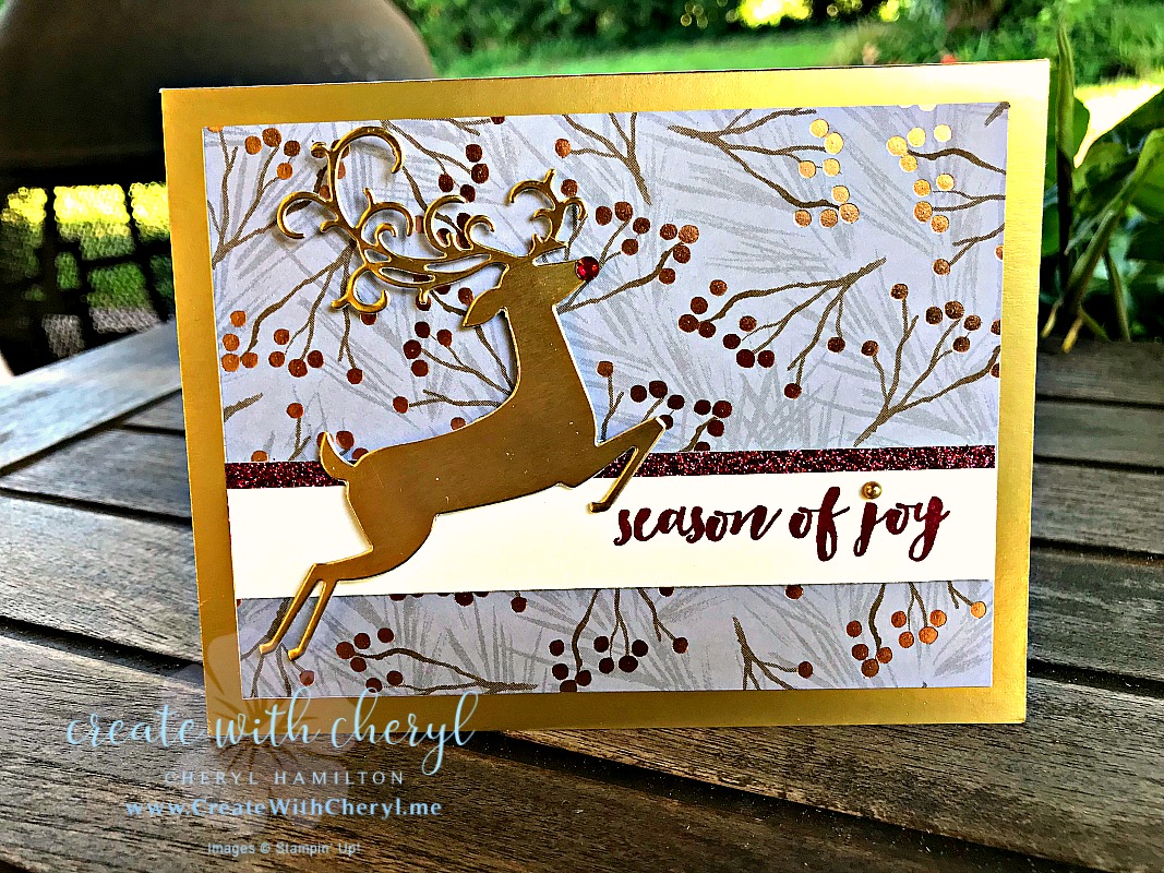 #createwithcheryl #stampinup #christmascards #handmadecards #dashingdeer