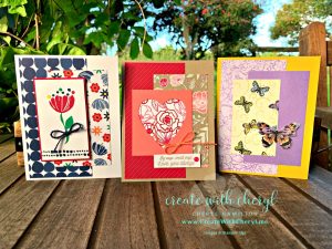 Card Layouts Class for January #createwithcheryl #cherylhamilton #rubberstamping