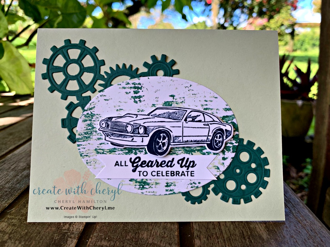 Geared Up Garage #createwithcheryl #masculinecard #diycards #GDP174