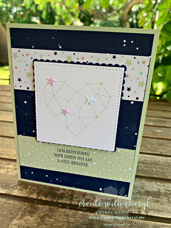 Baby Card #createwithcheryl #twinkletwinkle #babycard