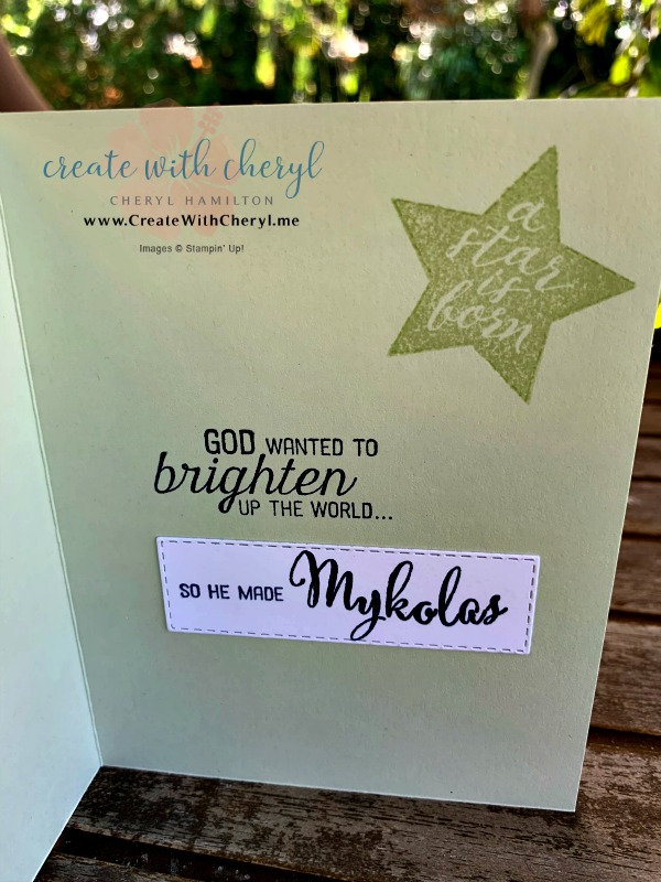 Baby Card #createwithcheryl #twinkletwinkle #babycard