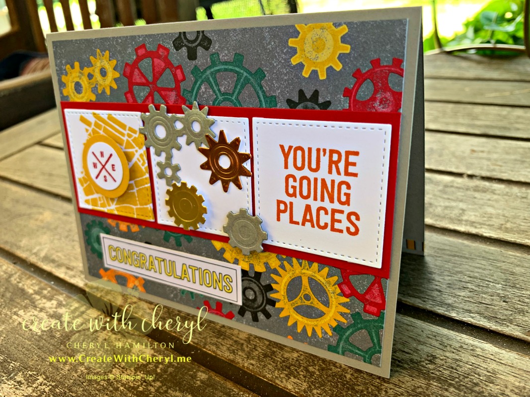 #createwithcheryl #stampinup #goingplaces #diygraduationcard #graduationcard #congratulationscard #cherylhamilton
