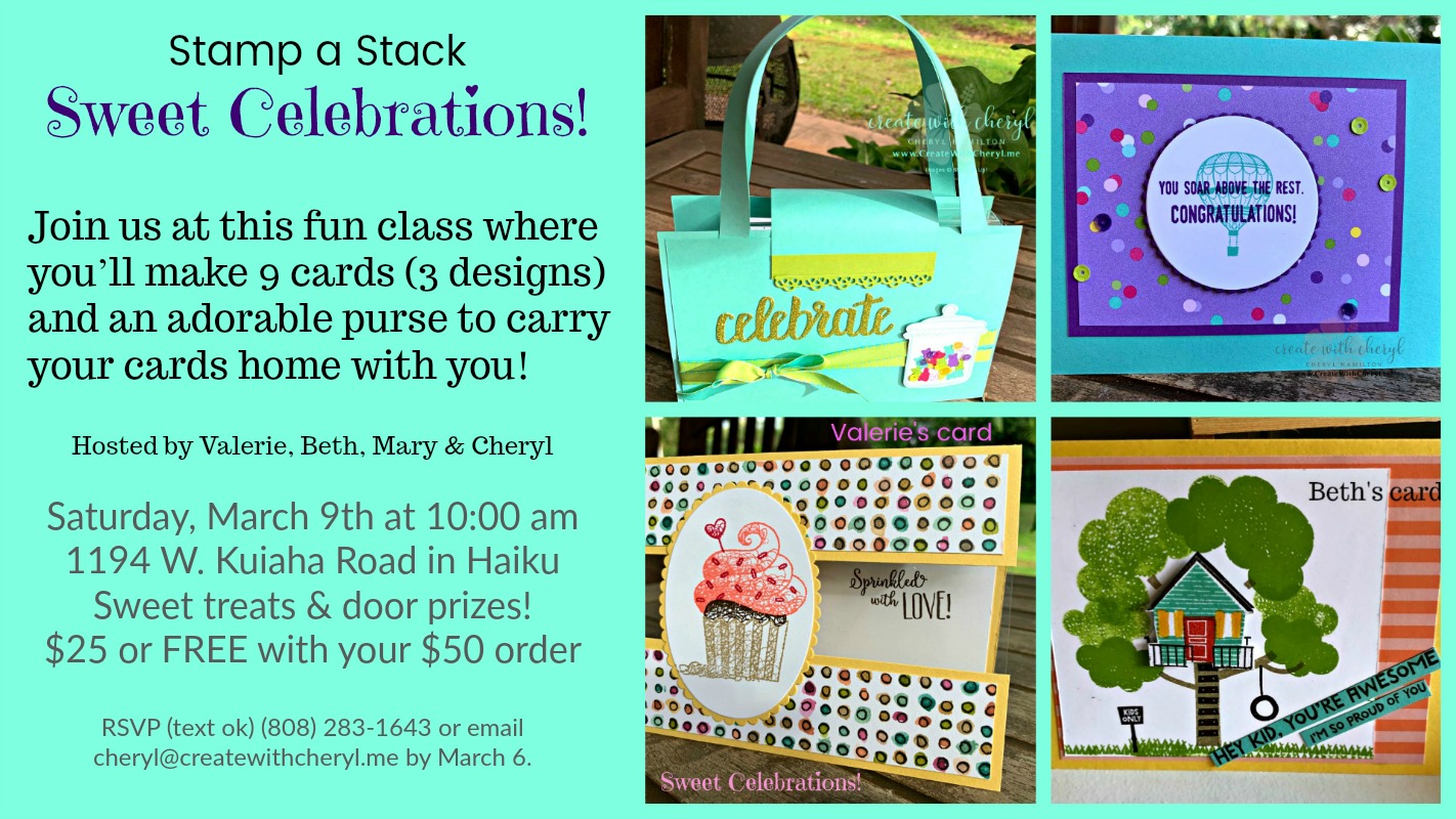 Sweet Celebrations! #createwithcheryl #sweettreats #diycards