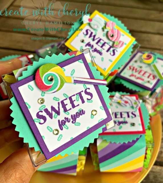 #createwithcheryl #treats #partyfavors #stampinup #sweetestthing