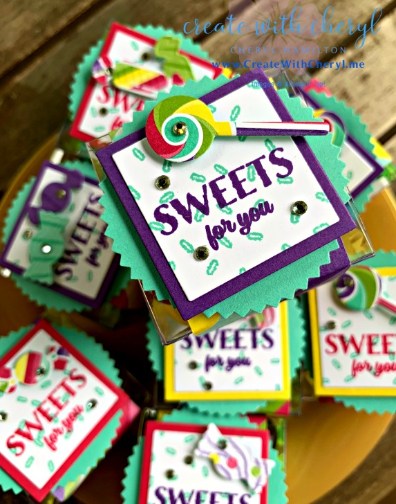 #createwithcheryl #treats #partyfavors #stampinup #sweetestthing