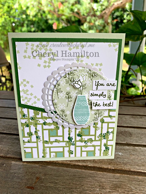 #CWC#15 #createwithcheryl #cherylhamilton #gardenlane #variedvases #handmadecards
