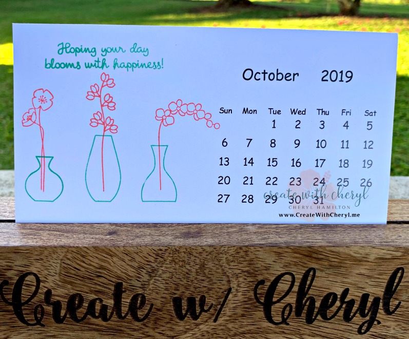 #createwithcheryl, #variedvases, #diycalendar