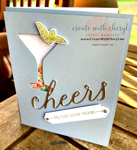 #createwithcheryl #diynewyears #shakercards #stampinup #funfoldcards