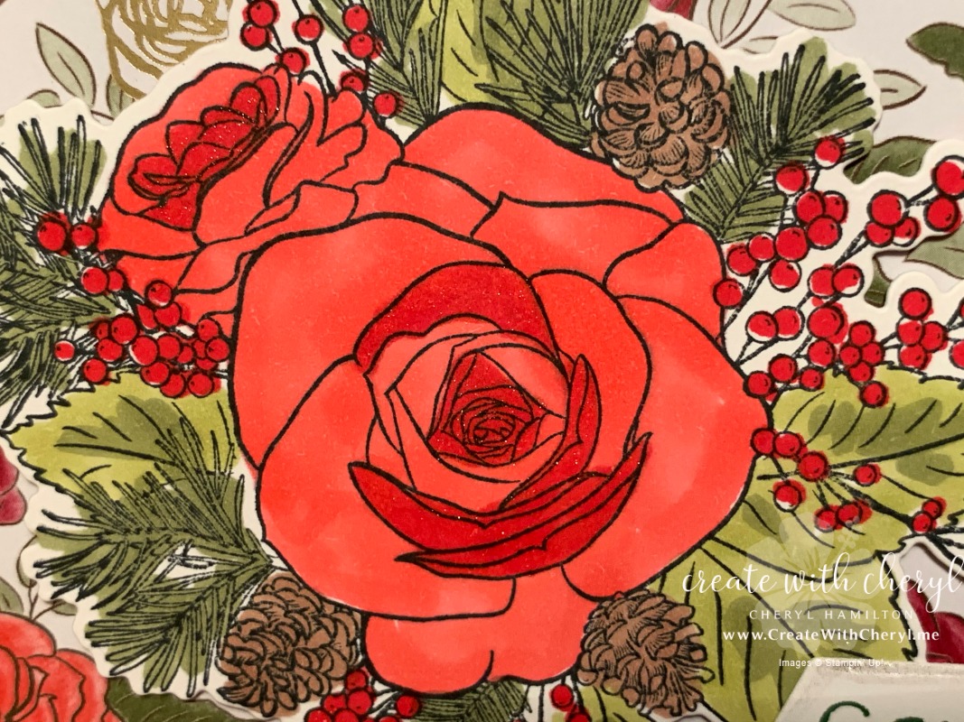 Christmastime is Here Suite! Floral, festive, and filled with creative possibilities! Available while supplies last… CreateWithCheryl.me #ChristmasRose #Christmastime is Here Suite #CreateWithCheryl