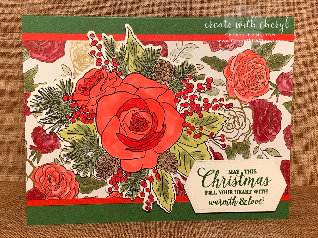 Christmastime is Here Suite! Floral, festive, and filled with creative possibilities! Available while supplies last… CreateWithCheryl.me #ChristmasRose #Christmastime is Here Suite #CreateWithCheryl