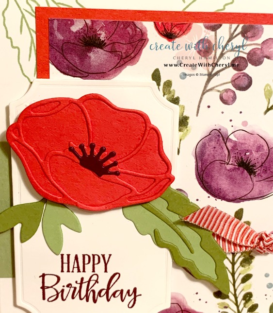 Painted Poppies #createwithcheryl #handmadecards