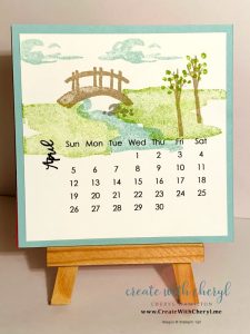 April 2020 Calendar#cherylhamilton #createwithcheryl #stampinup #rubberstamping #diy #crafts #papercrafting #handmadecards #papercrafter #craftblogger #simplestamping #mymeadow