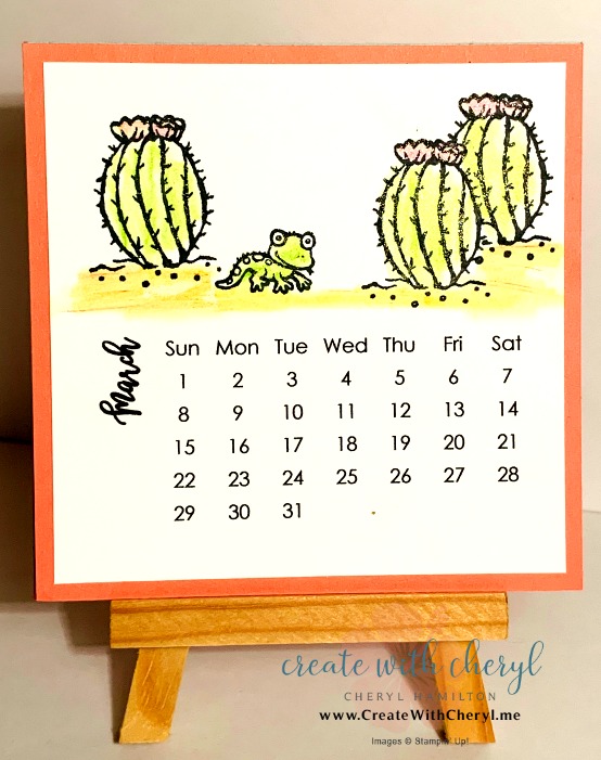 March 2020 Calendar#cherylhamilton #createwithcheryl #stampinup #rubberstamping #diy #crafts #papercrafting #handmadecards #papercrafter #craftblogger #simplestamping #thegangsallmeer