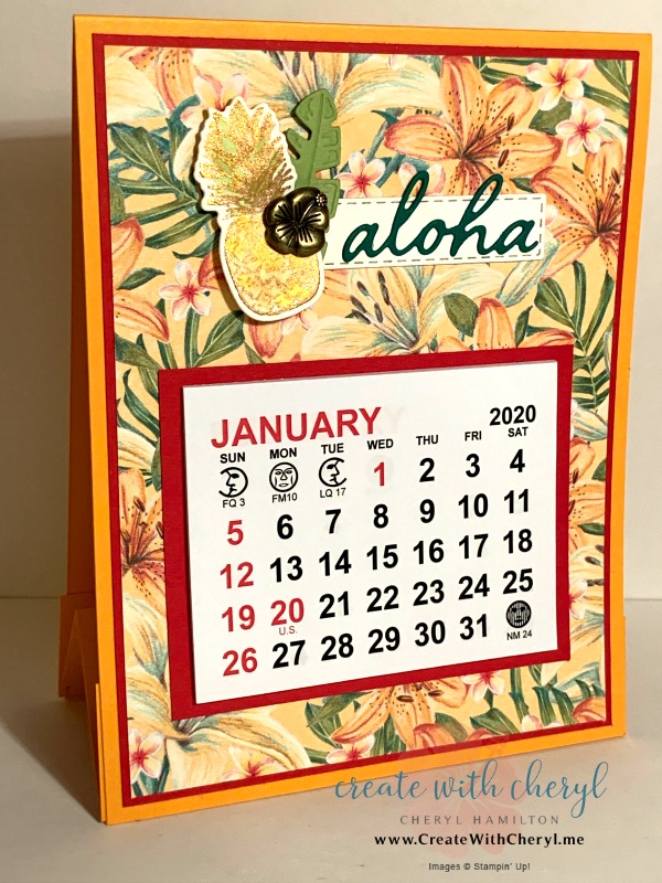 Easel Calendar#cherylhamilton #createwithcheryl #stampinup #rubberstamping #diy #crafts #papercrafting #handmadecards #papercrafter #craftblogger