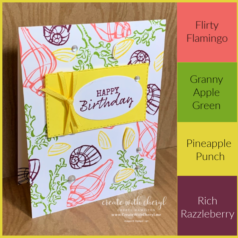 Seaside Notions Card Beautiful Colors