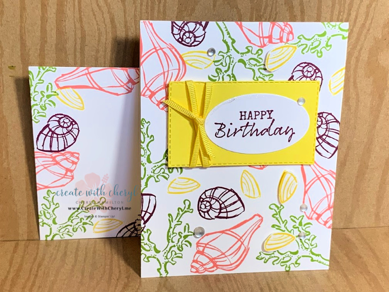 Seaside Notions Card Beautiful Colors