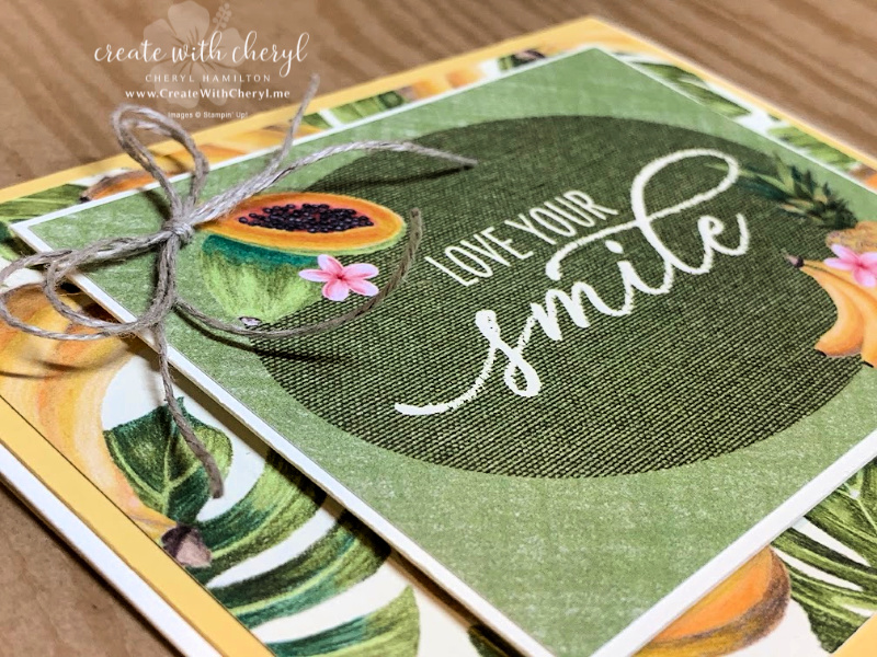 Tropical love your smile card 