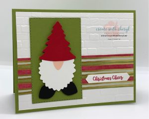 Handmade Christmas Card with Gnome