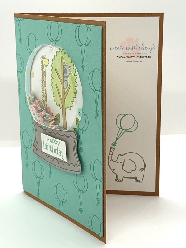 Zoo Globe Shaker Card