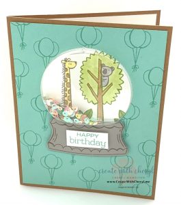 Zoo Globe Shaker Card