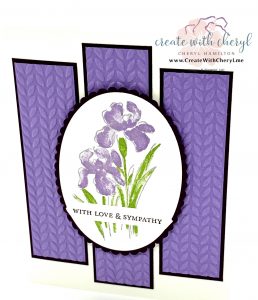 Inspiring Iris Sympathy Card
