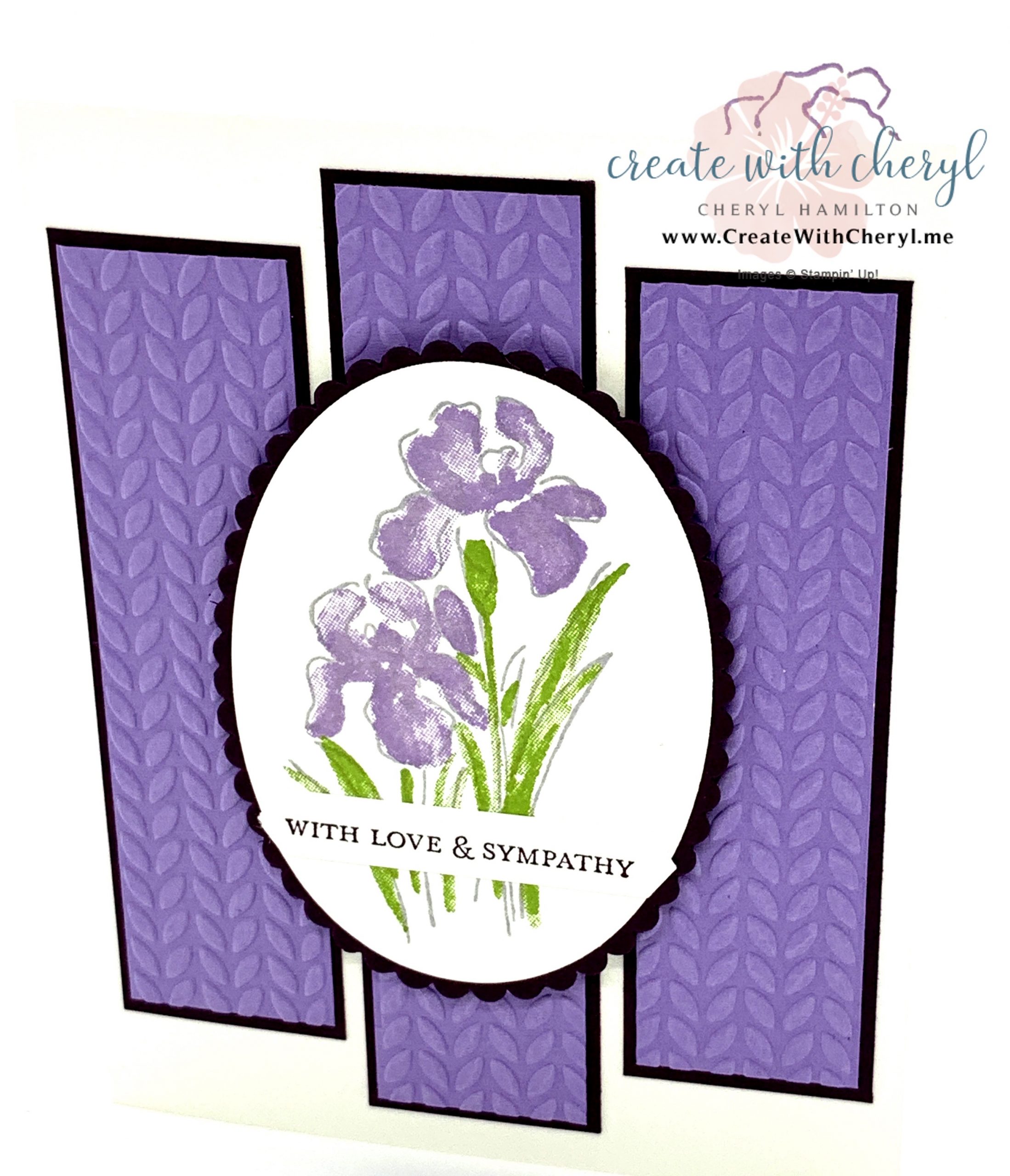 Inspiring Iris Sympathy Card