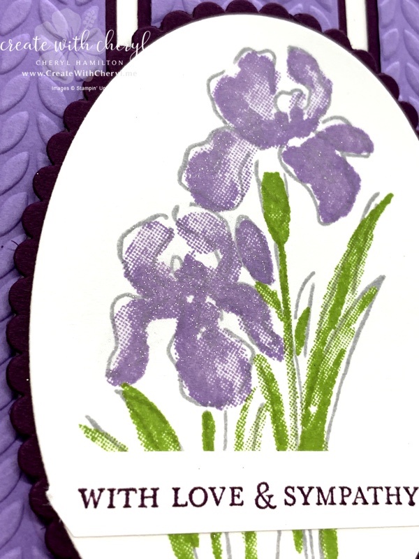 Inspiring Iris Sympathy Card