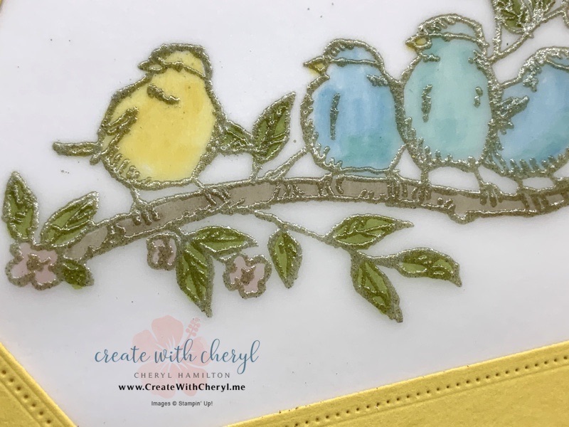 Bird Card using Stained Glass Technique