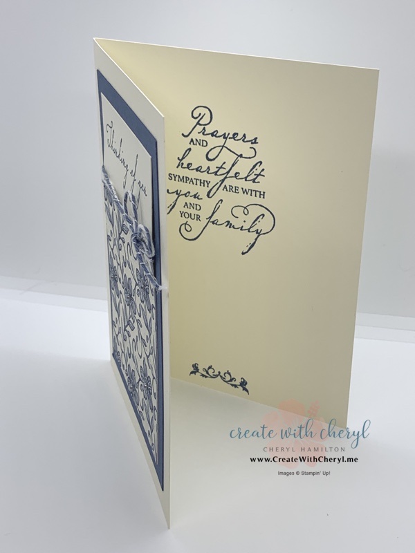 Woven Heirlooms Sympathy Card #cherylhamilton