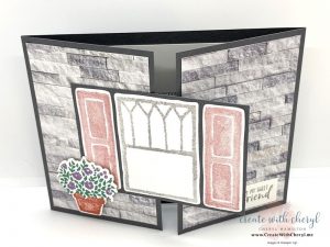 Welcoming Window Gate Fold Card #createwithcheryl
