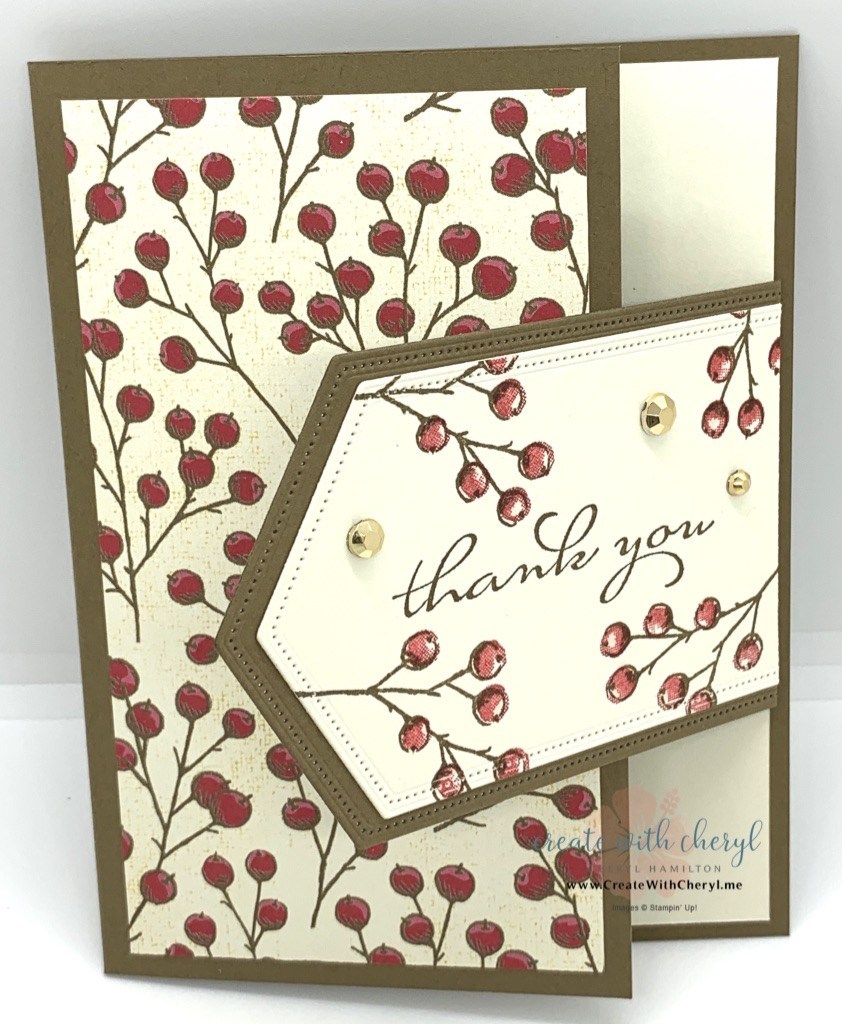 Poinsettia Petals Fun Fold Cheryl Hamilton