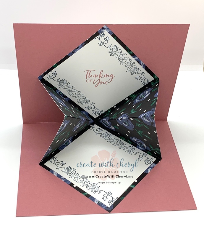 Corner Bouquet Explosion Card