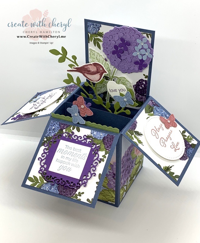 Hydrangea Haven Card in a Box #cherylhamilton