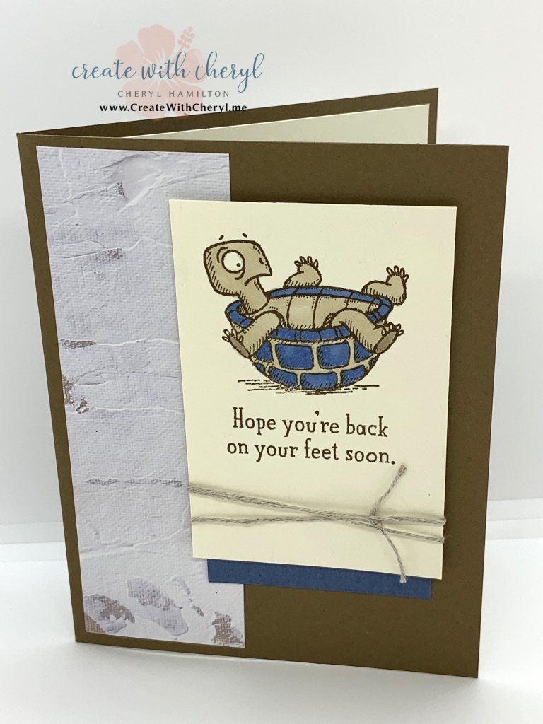 Back on Your Feet Masculine Card