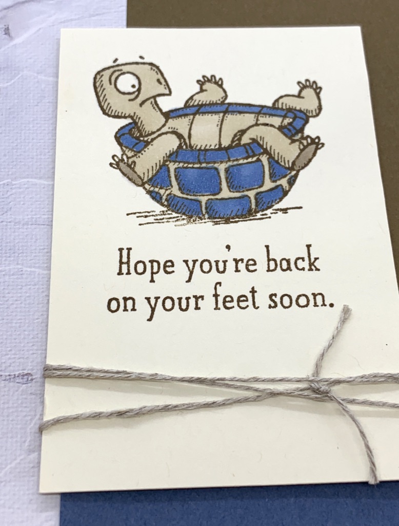 Back On Your Feet Masculine Card