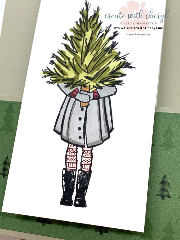 Delivering Cheer Fun Fold Card