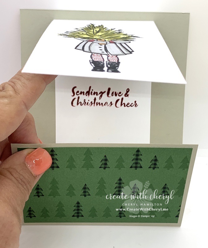Delivering Cheer Fun Fold Card