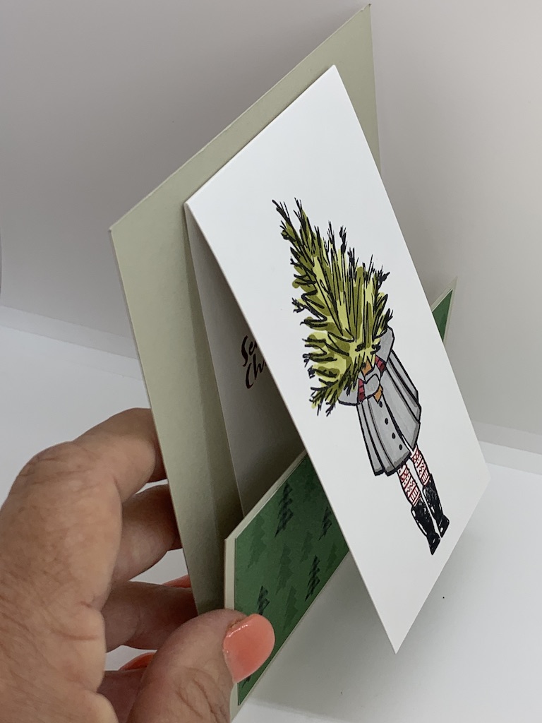 Delivering Cheer Fun Fold Card