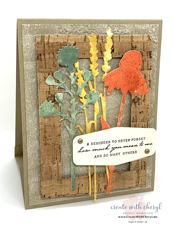 Nature's Harvest Stand Up Card Cheryl Hamilton