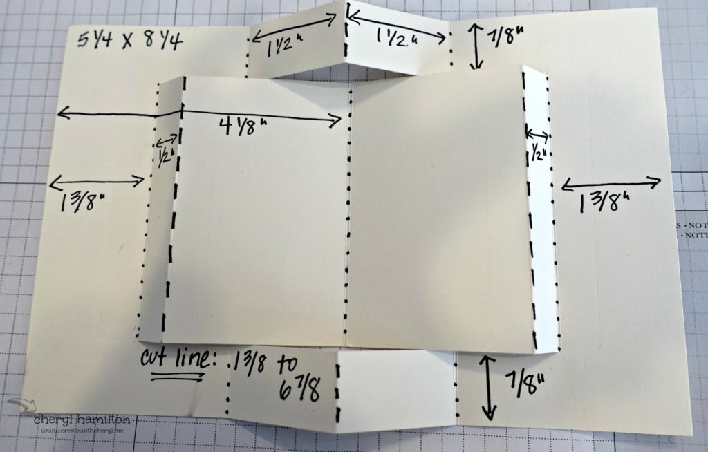 Book Card Fun Fold Cheryl Hamilton