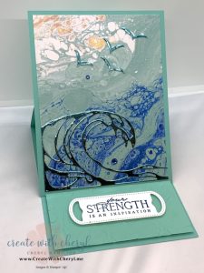 Waves of the Ocean Easel Card Cheryl Hamilton