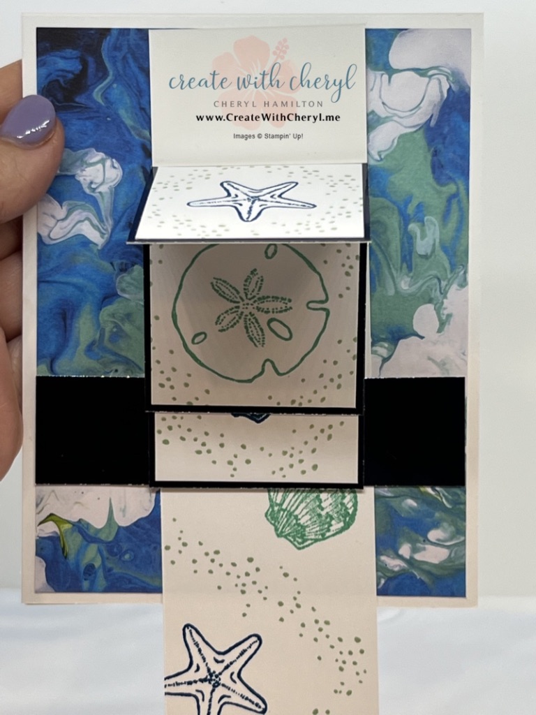 Friends are Like Seashells Waterfall Card