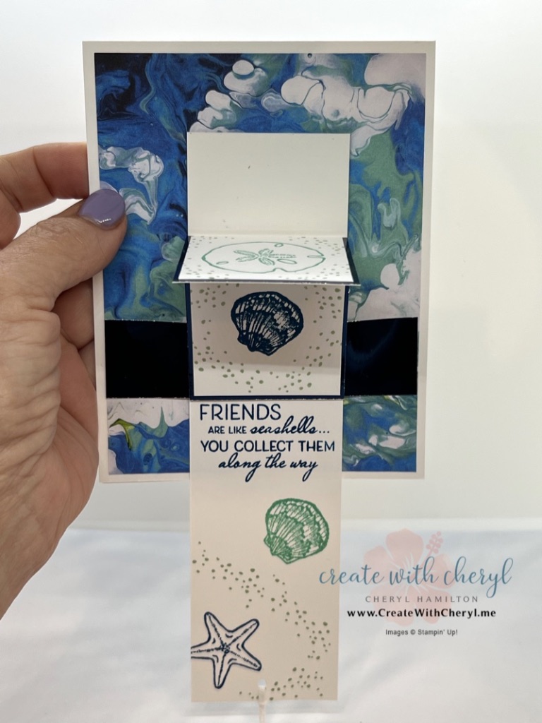 Friends are Like Seashells Waterfall Card