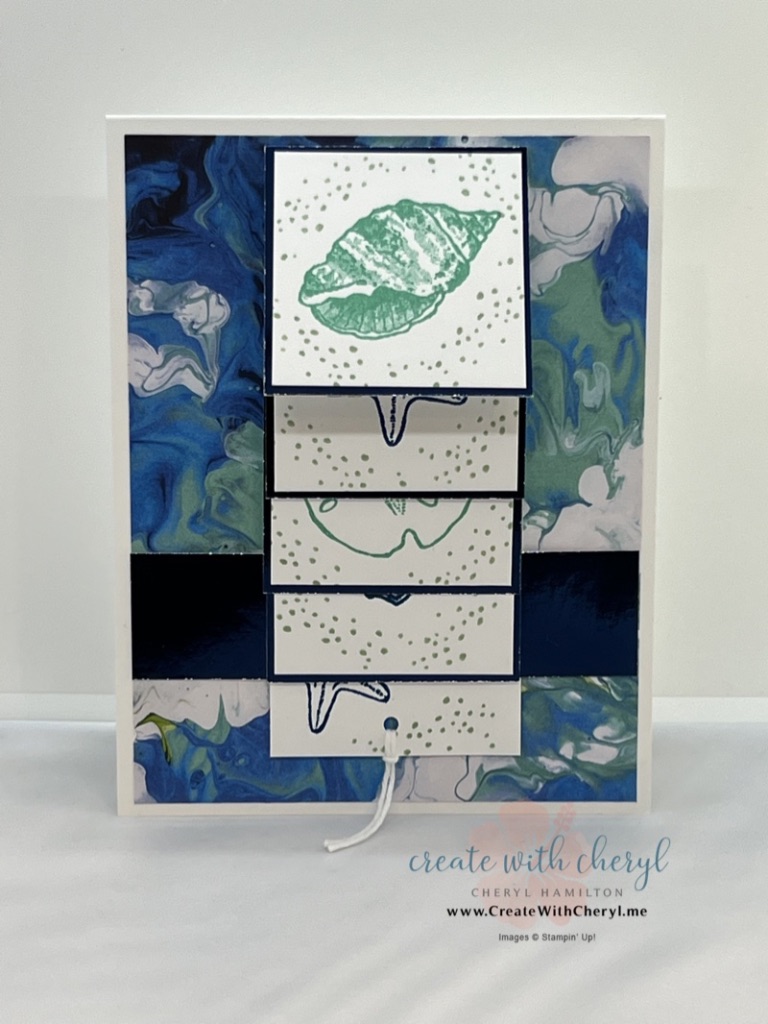 Friends are Like Seashells Waterfall Card