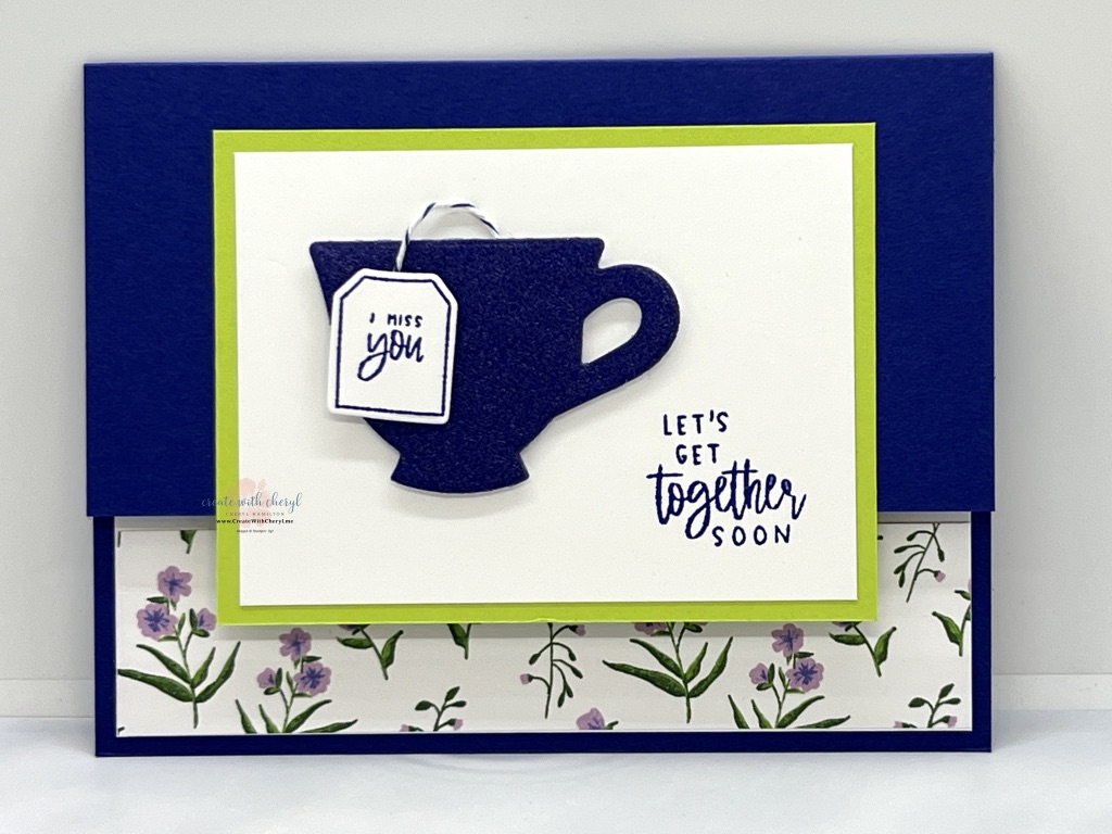 Cup of Tea card using new In Colors