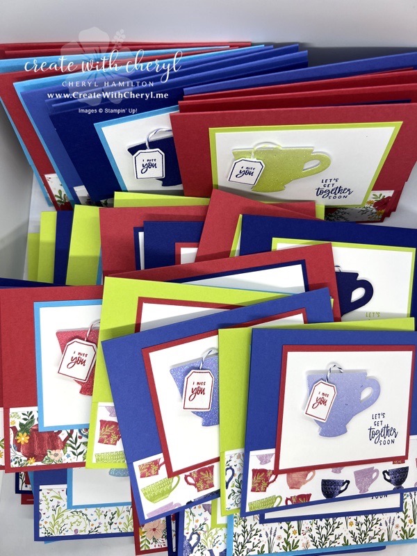 Cup of Tea card using new In Colors