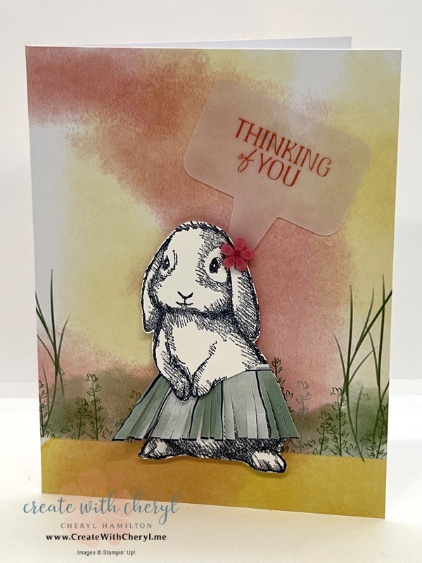 Pick of the Crop Paper Pumpkin Hula Card