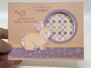 Easter Bunny Peek-a-Boo Flip Card