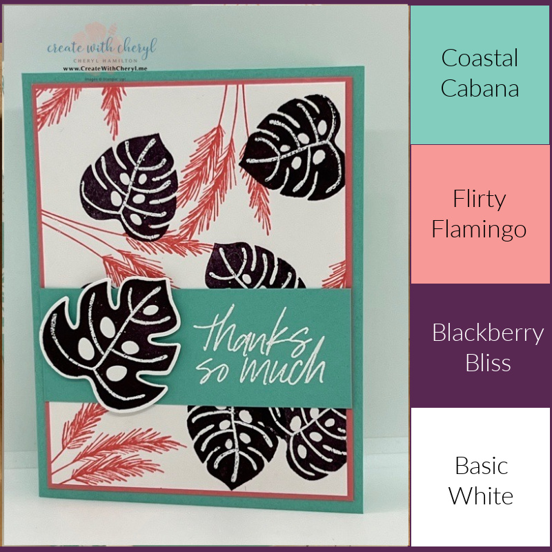 Inspired by Color Tropical Leaf