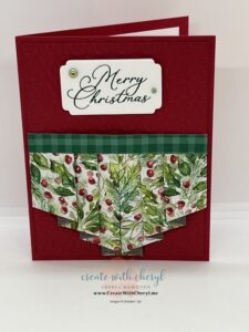 Full Pleated Card using Joy of Christmas DSP